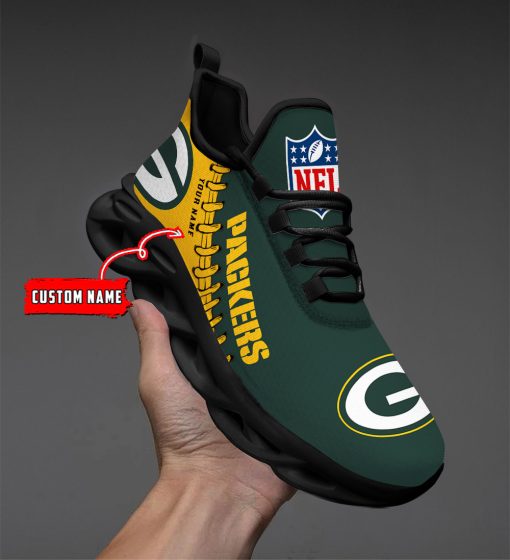 Green Bay Packers Custom Name Max Soul Shoes V15 - Image 3