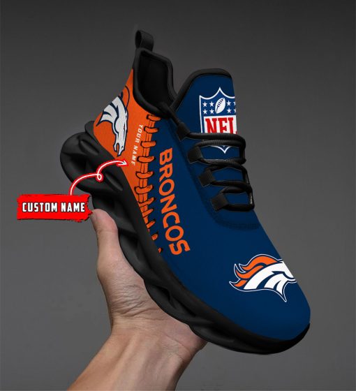 Denver Broncos Custom Name Max Soul Shoes V15 - Image 3