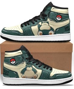 Snorlax Sleeping Air Jordan 1 Custom Pokémon Shoes V43