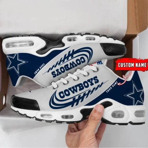 Dallas Cowboys Custom Name Air Cushion Sports Shoes V20 - Image 3