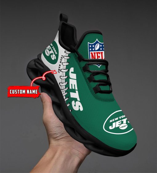 New York Jets Custom Name Max Soul Shoes V15 - Image 3