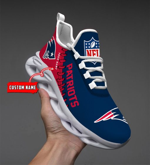 New England Patriots Custom Name Max Soul Shoes V15 - Image 2