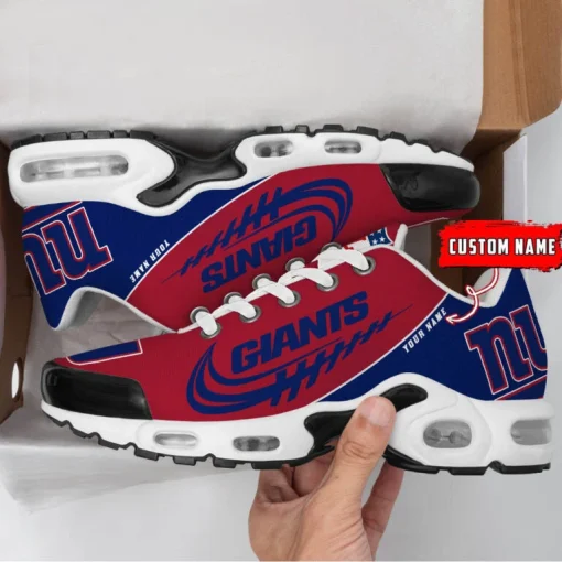 New York Giants Custom Name Air Cushion Sports Shoes V20 - Image 3