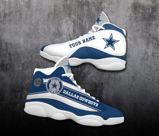 Dallas Cowboys Shoes Air 13 All Over Print V12 - Image 3