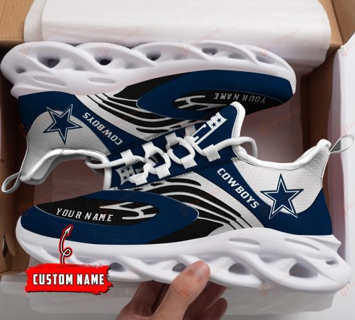 Dallas Cowboys Shoes Custom Name Max Soul Shoes V13 - Image 4