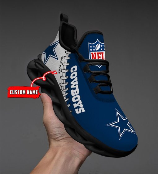 Dallas Cowboys Custom Name Max Soul Shoes V15 - Image 3