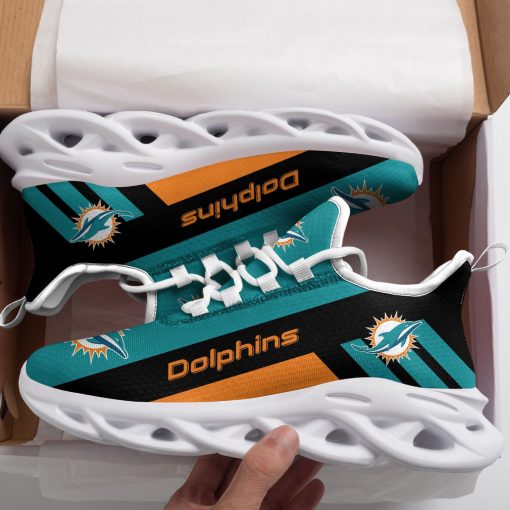 Miami Dolphins Shoes Custom Max Soul Shoes V41 - Image 3