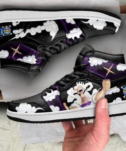 One Piece Luffy White Gear 5 Air Jordan One Piece Shoes V18