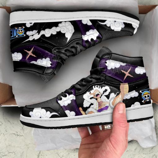 One Piece Luffy White Gear 5 Air Jordan One Piece Shoes V18