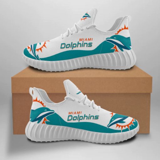 Miami Dolphins Shoes YZ All Over Print V41 - Image 3