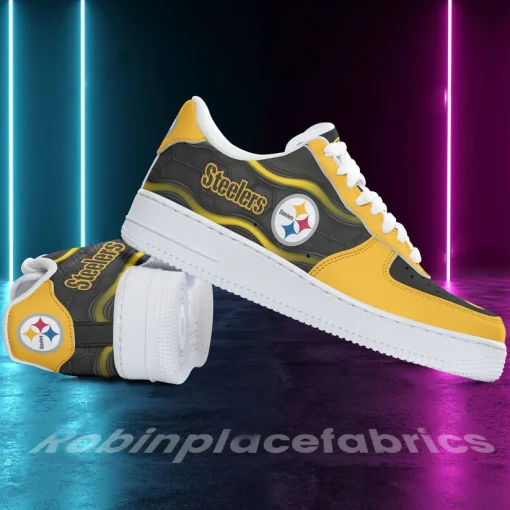 Pittsburgh Steelers Shoes AF 1 Perfect Gift For Fans V02 - Image 3