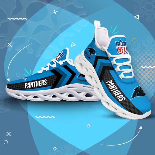 Carolina Panthers Custom Name Max Soul Shoes V08 - Image 4