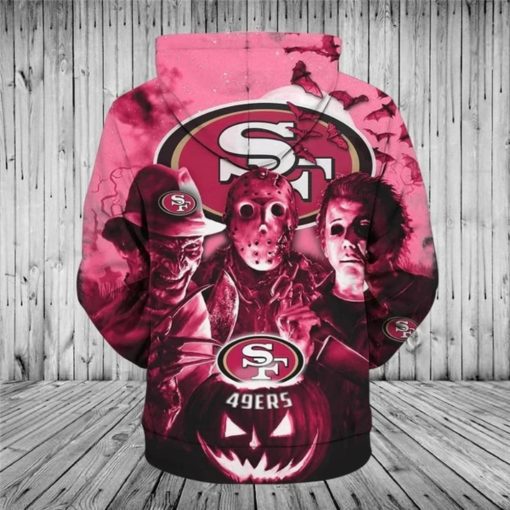 San Francisco 49ers Hoodie 3D Sweatshirt Halloween V38 - Image 2