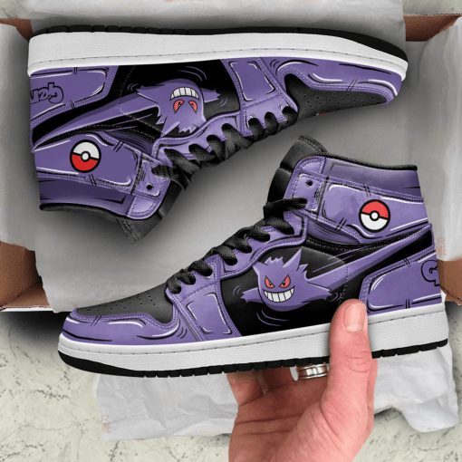 Gengar Shoes Custom Air Jordan 1  Pokémon Shoes V52 - Image 5