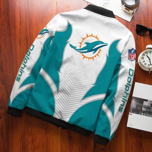 Miami Dolphins Bomber Jacket Custom V29 - Image 3