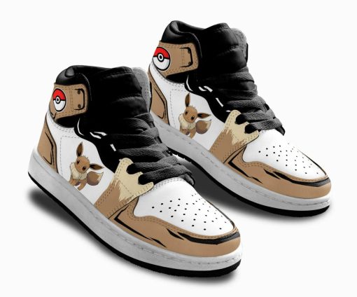 Eevee Kids Shoes Custom Pokémon Shoes For Kids V50 - Image 4