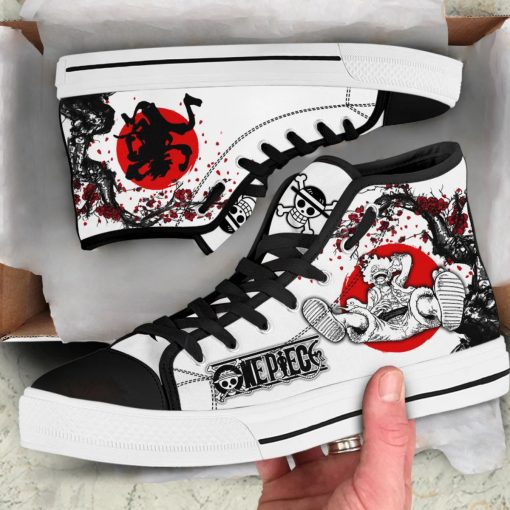Luffy Awakening Gear 5 High Top One Piece Shoes V36 - Image 5