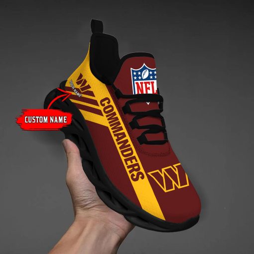Washington Commanders Custom Name Max Soul Shoes V04 - Image 3