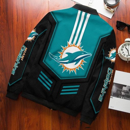 Miami Dolphins Bomber Jacket Custom Jacket V18 - Image 3