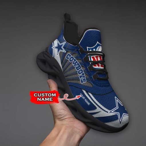 Dallas Cowboys Custom Name Max Soul Shoes V09 - Image 3