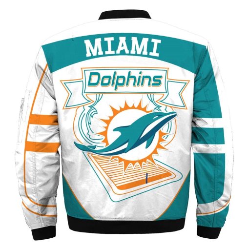 Miami Dolphins Bomber Jacket Custom Jacket V36 - Image 3