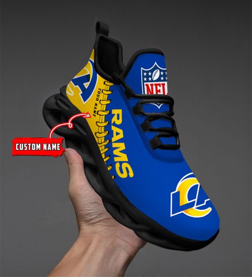 Los Angeles Rams Custom Name Max Soul Shoes V15 - Image 3