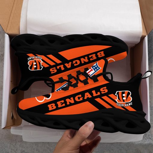 Cincinnati Bengals Custom Name Max Soul Shoes V04 - Image 8