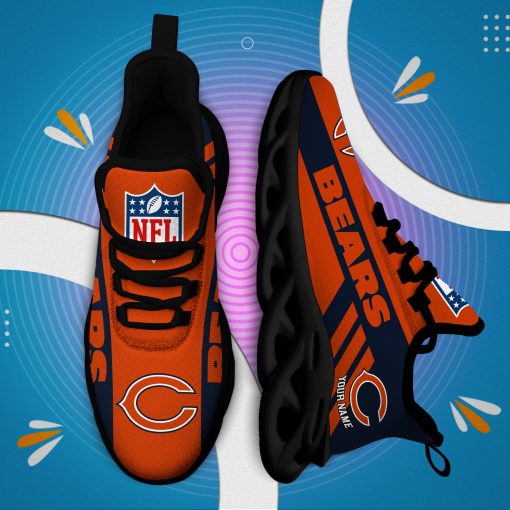 Chicago Bears Custom Name Max Soul Shoes V04 - Image 3