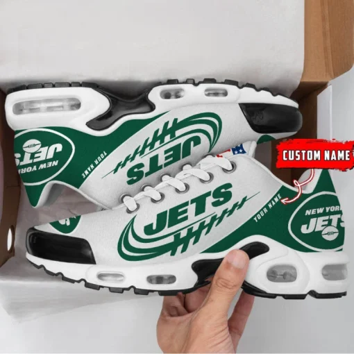 New York Jets Custom Name Air Cushion Sports Shoes V20 - Image 3