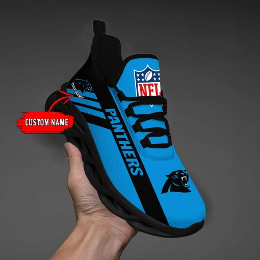 Carolina Panthers Custom Name Max Soul Shoes V04 - Image 3