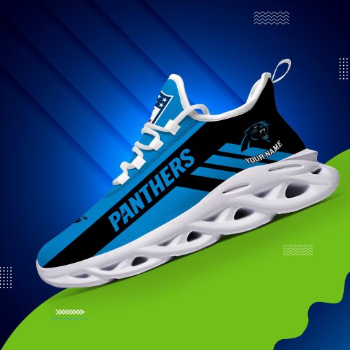 Carolina Panthers Custom Name Max Soul Shoes V04 - Image 4