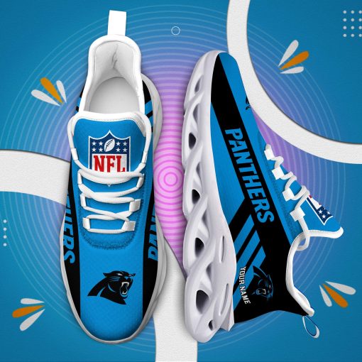 Carolina Panthers Custom Name Max Soul Shoes V04 - Image 6