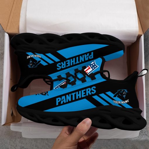 Carolina Panthers Custom Name Max Soul Shoes V04 - Image 7
