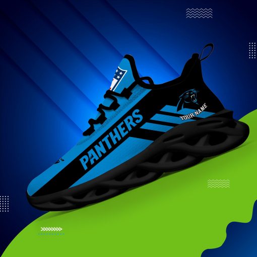 Carolina Panthers Custom Name Max Soul Shoes V04 - Image 8