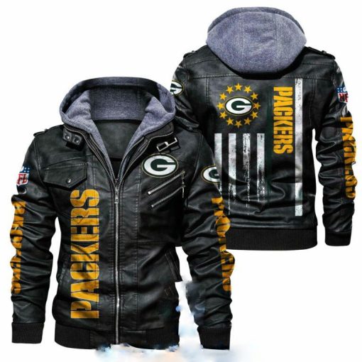 Green Bay Packers Champions Leather Jacket V48 - Image 2