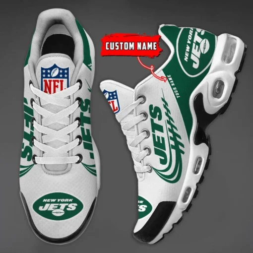 New York Jets Custom Name Air Cushion Sports Shoes V20 - Image 4
