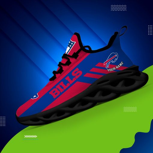 Buffalo Bills Custom Name Max Soul Shoes V04 - Image 4