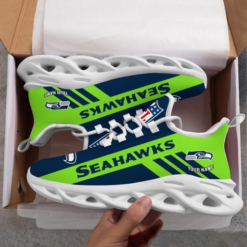 Seattle Seahawks Custom Name Max Soul Shoes V04 - Image 9