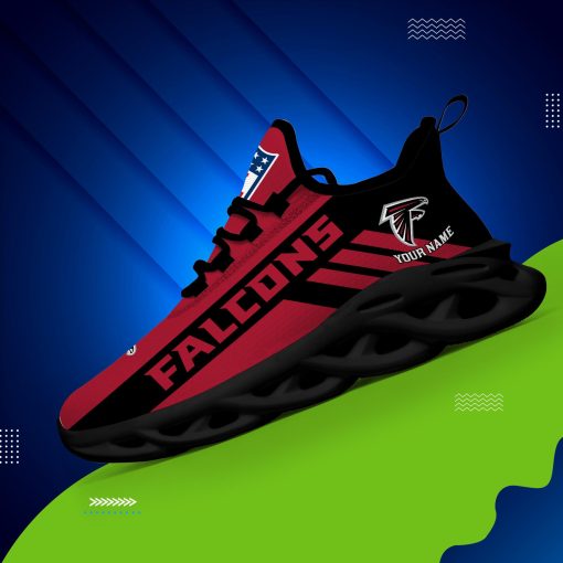 Atlanta Falcons Custom Name Max Soul Shoes V04 - Image 4
