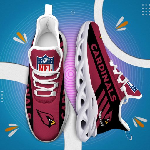 Arizona Cardinals Custom Name Max Soul Shoes V04 - Image 4
