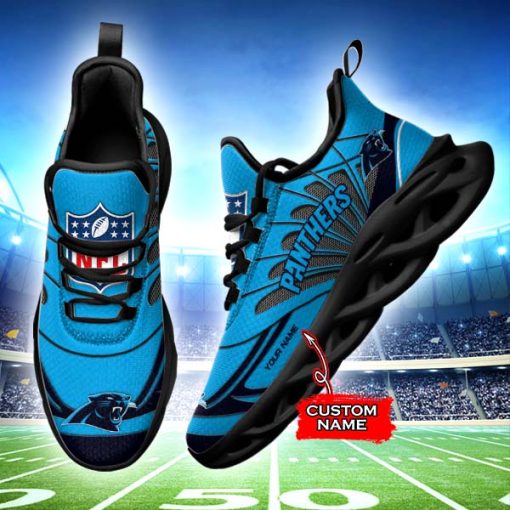 Carolina Panthers Custom Name Max Soul Shoes V09 - Image 3