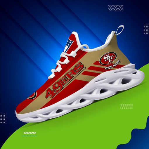 San Francisco 49ers Custom Name Max Soul Shoes V04 - Image 5