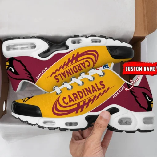 Arizona Cardinals Custom Name Air Cushion Sports Shoes V20 - Image 3