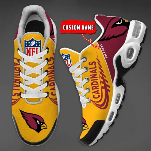 Arizona Cardinals Custom Name Air Cushion Sports Shoes V20 - Image 4