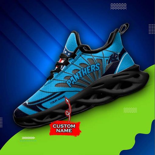 Carolina Panthers Custom Name Max Soul Shoes V09 - Image 5