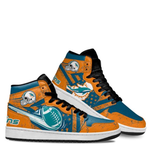 Miami Dolphins Shoes Air 1 All Over Print V42 - Image 4