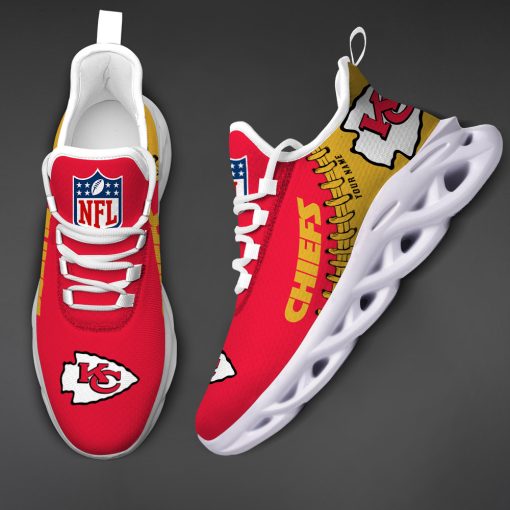 Kansas City Chiefs Custom Name Max Soul Shoes V15 - Image 4