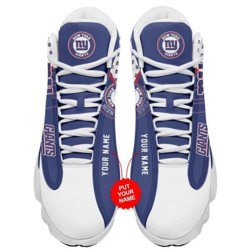 New York Giants Air 13 Custom Name Personalized Shoes V55 - Image 4