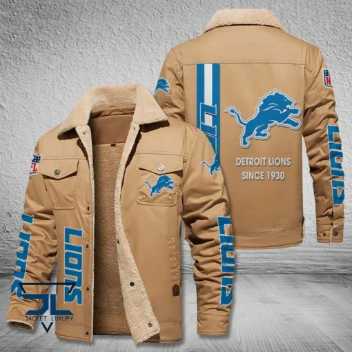 DTL Fleece Leather Jacket V3116 - Image 4