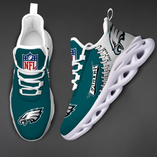 Philadelphia Eagles Custom Name Max Soul Shoes V15 - Image 4
